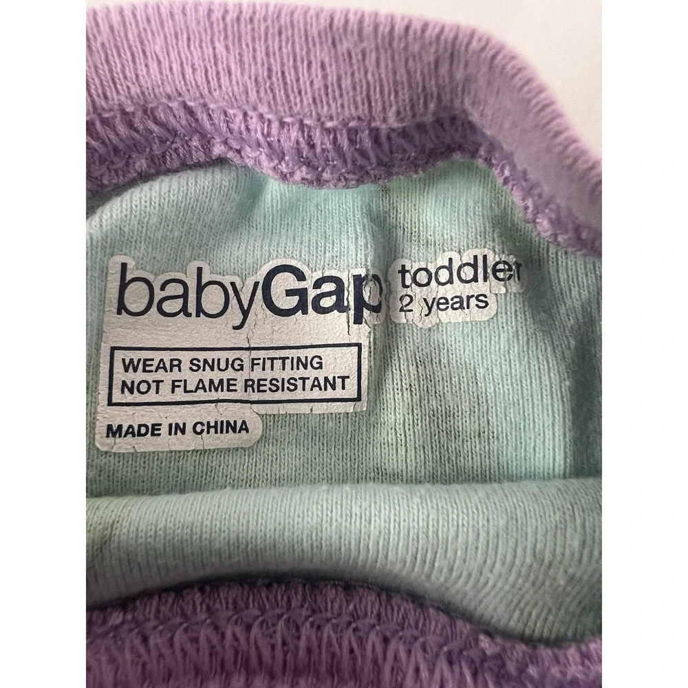 VTG Baby Gap Toddler Stripped Pajamas Size 2 Years